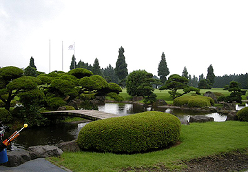 日本庭園風の池